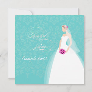 PixDezines Bride 2 B, anpassadets bakgrund Inbjudningar