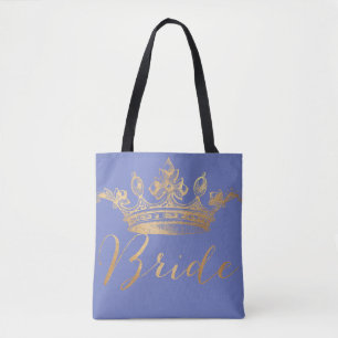PixDezines Bride/Krona/Faux Guld/DIY Färg Tygkasse