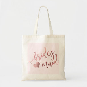 PixDezines Bridesmaid/Faux Ro Guld Tygkasse