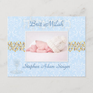 PixDezines brit milah ב ר י ת מ י ל ה/DIY färg Inbjudningar