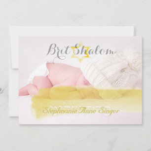 PixDezines brit shalom/foto ram+stars/diy färg Inbjudningar