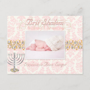 PixDezines brit shalom/foto ram+stjärnor/Diy färg Inbjudningar