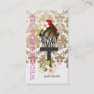 PixDezines, Bröllopsplanerare+Fidora Damask Visitkort