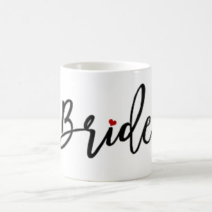 PixDezines Brud/Modernt Skript Kaffemugg