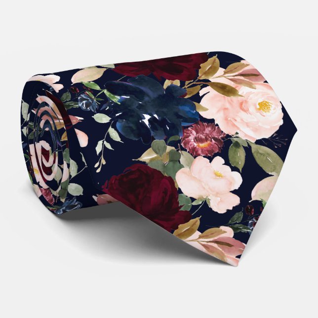 PixDezines  Burgundy Navy H2 Flowers Slips (Rullad)