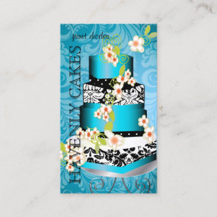 PixDezines Cake/Bakery/pâtisserie, guld lagrar Visitkort