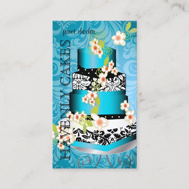 PixDezines Cake/Bakery/pâtisserie, guld lagrar Visitkort (Framsida)