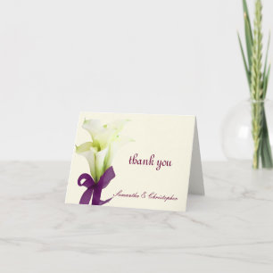 PixDezines calla lilies, bröllop tack Kort