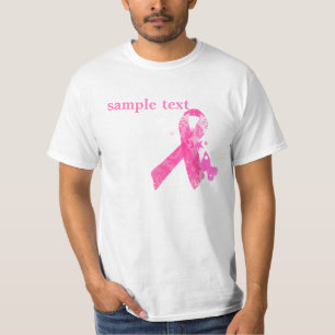 PixDezines Cancer Medvetenhet, Rosa Bandet T-shirt