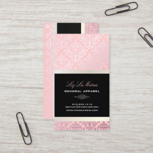 PixDezines Céline Damask/DIY-bakgrund Visitkort
