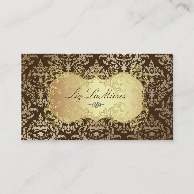 PixDezines Céline Damask Visitkort (Framsida)