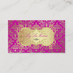 PixDezines Céline Damask Visitkort