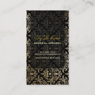 PixDezines Céline Damask Visitkort