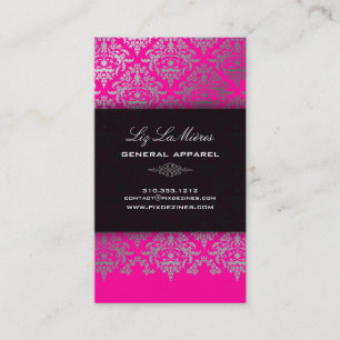 PixDezines Céline Damask Visitkort