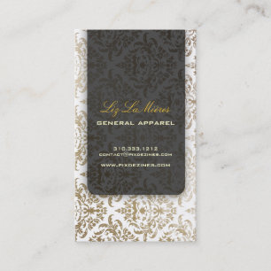 PixDezines Céline Damask Visitkort