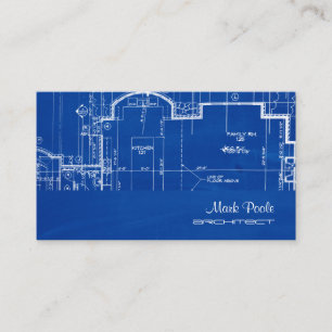 PixDezines chalkboard architect-modeller Visitkort