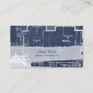PixDezines chalkboard architect-modeller Visitkort