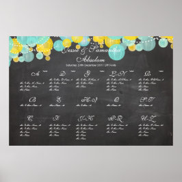 PixDezines chalkboard+lanternor/sittdiagram Poster