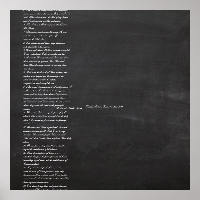 PixDezines chalkboard+lanternor/sittdiagram Poster (Framsidan)