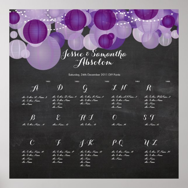 PixDezines chalkboard+lanternor/sittdiagram Poster (Framsidan)