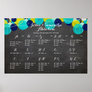 PixDezines chalkboard+lanternor/sittdiagram Poster