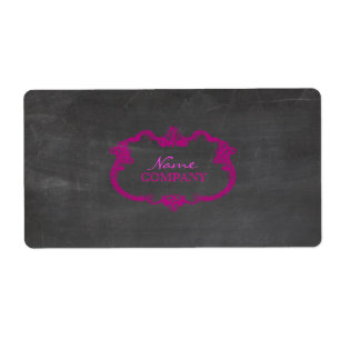 PixDezines Chalkboard+Magenta Whimsy-ram Fraktsedel