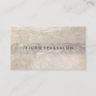PixDezines champagne grids/faux foil Visitkort
