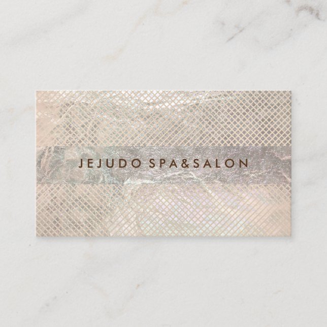 PixDezines champagne grids/faux foil Visitkort (Framsida)