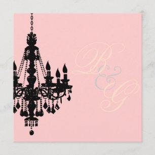 PixDezines Chandelier, bröllopsinbjudningar Inbjudningar
