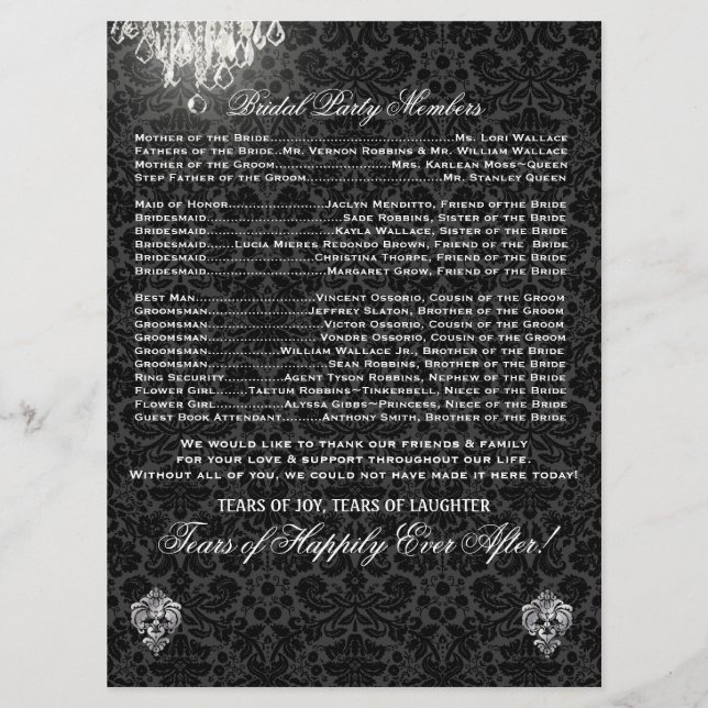 PixDezines chandelier/desiree-damm/program Program (Framsida)