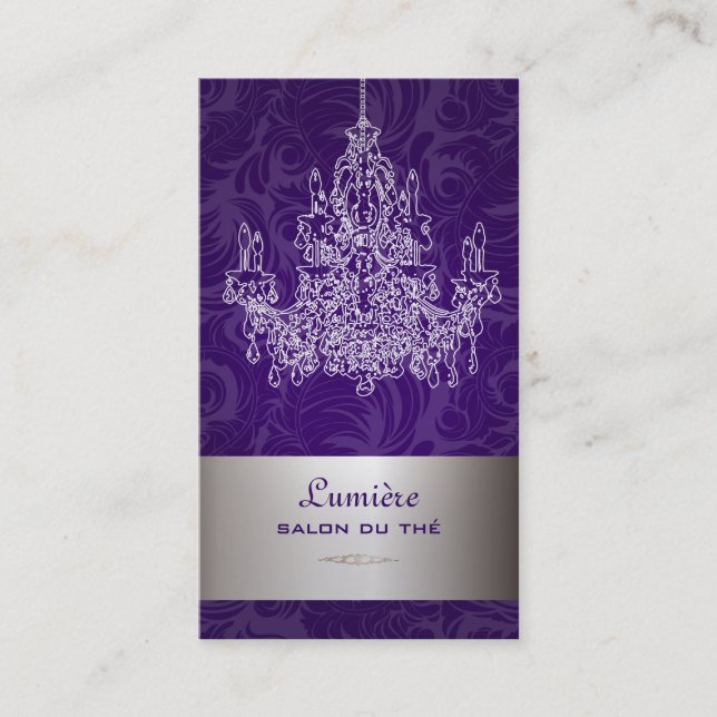 PixDezines Chandeliers/DIY-bakgrund Visitkort (Framsida)