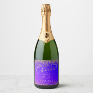 PixDezines Cheers Guld Glitter Ultra Violet