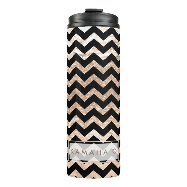 PixDezines Chevron/Faux Metallic Ro Guld (Framsida)