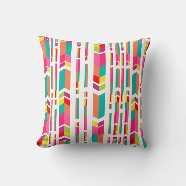 PixDezines chevron/pilar mönster Kudde (Framsida)