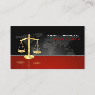 PixDezines CHIC ATTORNEYS/GRAFIK+RED Visitkort