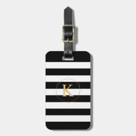 PixDezines CHIC SVARTA + VITA RANDIGA /DIY FÄRGER Bagagebricka