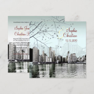 PixDezines Chicago Lakeshore Skyline/inbjudningar Inbjudningar