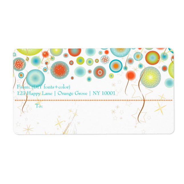 PixDezines christmas firande/DIYbakgrund Fraktsedel (Framsidan)