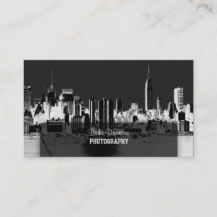 PixDezines City Scape, New York Skyline Visitkort