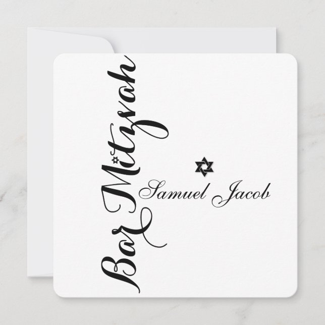 PixDezines Classic Pub Mitzvah/DIY färg Inbjudningar (Framsida)