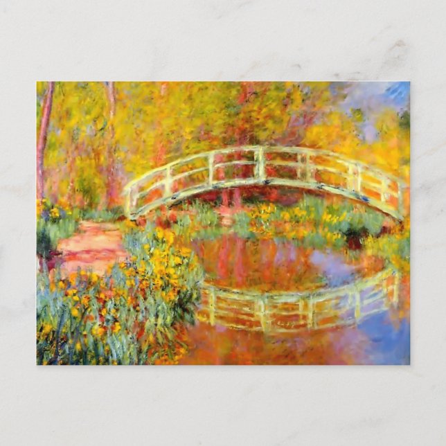 PixDezines Claude Monet vattenlilja vid giverny Vykort (Framsida)
