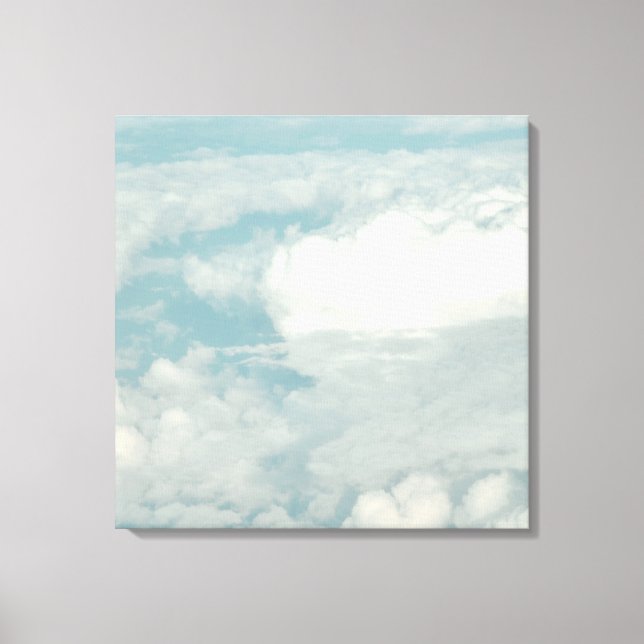 PixDezines Cloud 9 ~ Fönsterplats Canvastryck (Framsida)