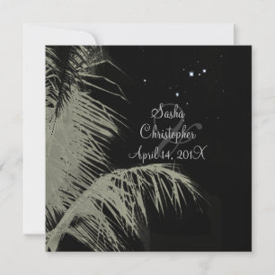 PixDezines coconut löv/handflatan fronds/Diy färge Inbjudningar