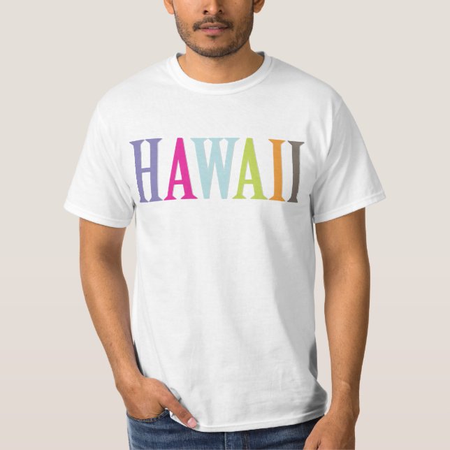 PixDezines Colorful Hawaii t Tee Shirt (Framsida)
