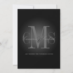PixDezines-Contemporary + klass/svart+vitt Inbjudningar