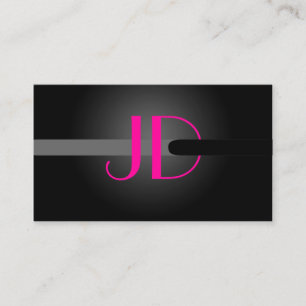 PixDezines Coola Neon Ljus Monogram Visitkort