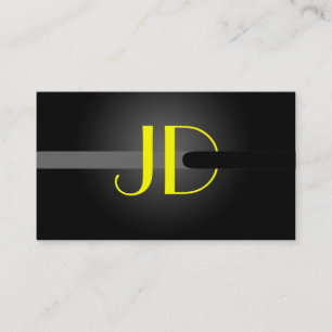 PixDezines Coola Neon Ljus Monogram Visitkort