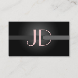 PixDezines Coola Neonljus Monogram Visitkort