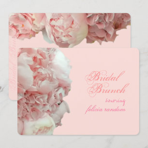 PixDezines coral peonies/hydrangeas/DIY event Inbjudningar