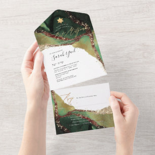 PixDezines Cosmic Emerald Grönt Bat mitzvah